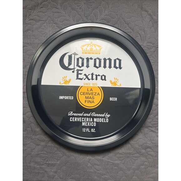 Corona Extra 4pc Set Tin Box Tray, Napkin Holder, Coasters & Storage Tin Barware - Picture 3 of 14